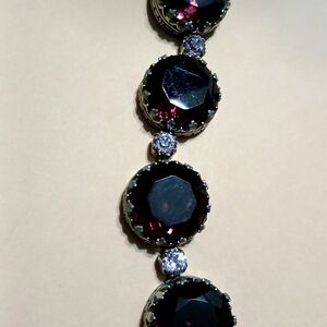 Elegant Black and Purple Women's Bracelet